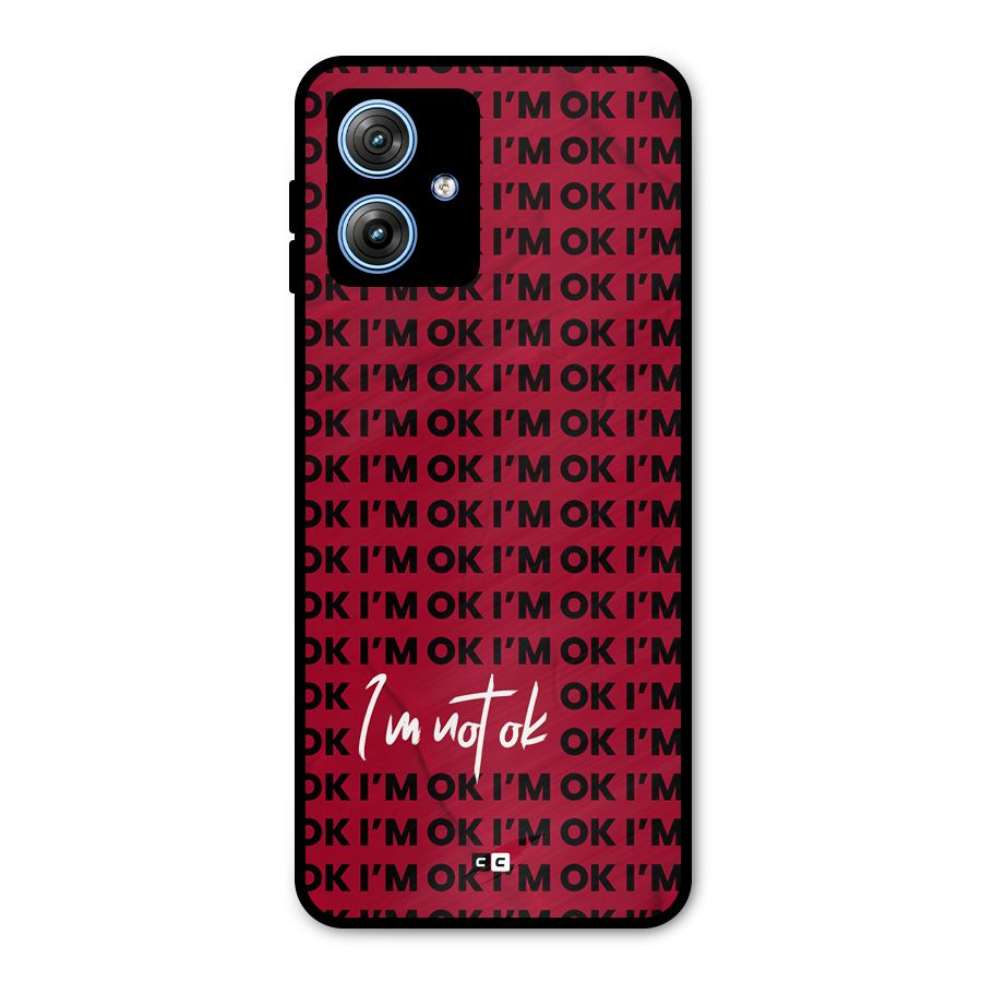Really Not Ok Metal Back Case for Moto G54