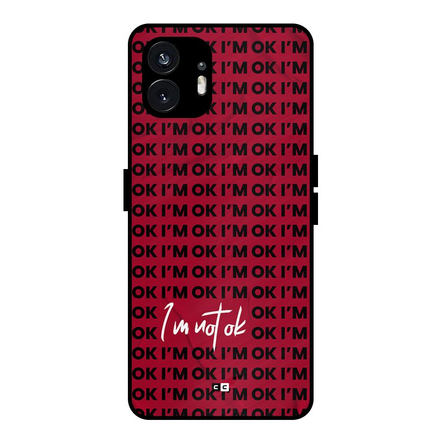 Really Not Ok Metal Back Case for Nothing Phone 2