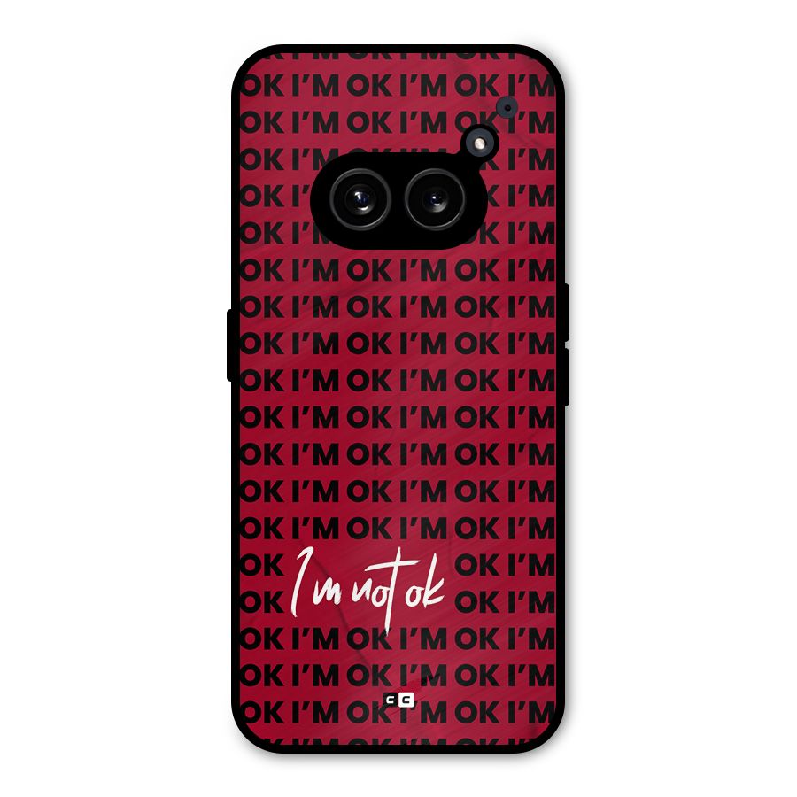 Really Not Ok Metal Back Case for Nothing Phone 2a Plus