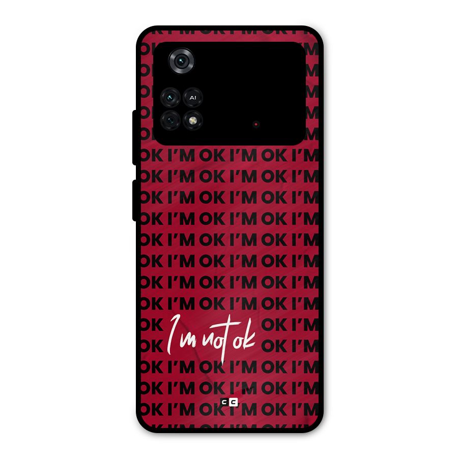 Really Not Ok Metal Back Case for Poco M4 Pro 4G