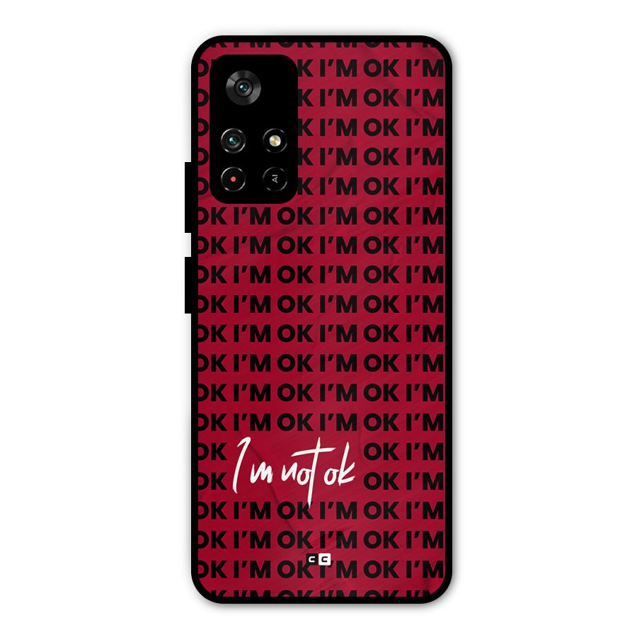 Really Not Ok Metal Back Case for Poco M4 Pro 5G
