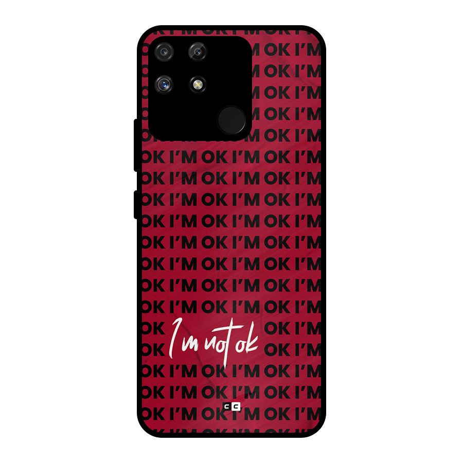 Really Not Ok Metal Back Case for Realme Narzo 50A