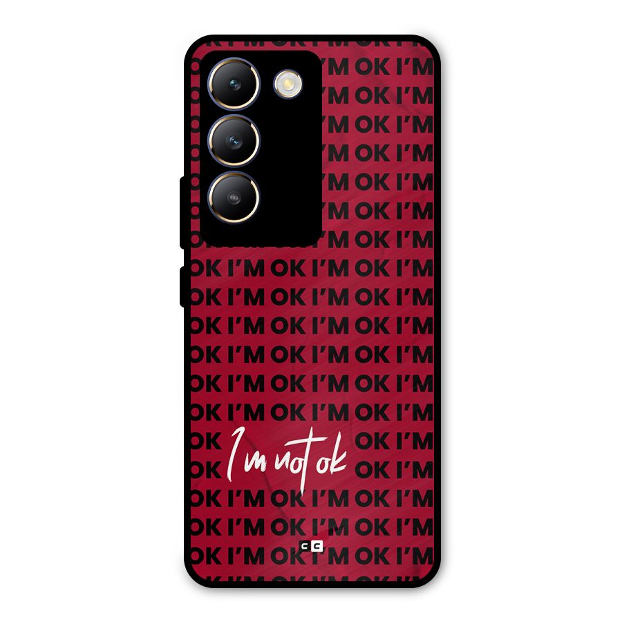 Really Not Ok Metal Back Case for Vivo T3 5G