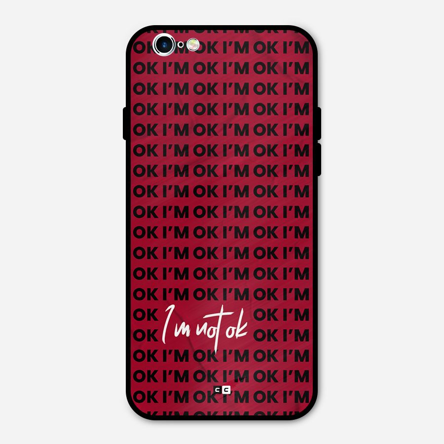 Really Not Ok Metal Back Case for iPhone 6 6s