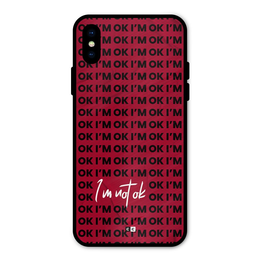 Really Not Ok Metal Back Case for iPhone X
