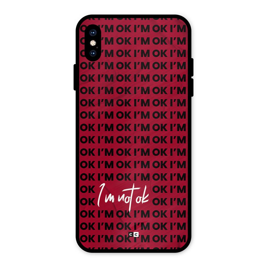 Really Not Ok Metal Back Case for iPhone XS Max