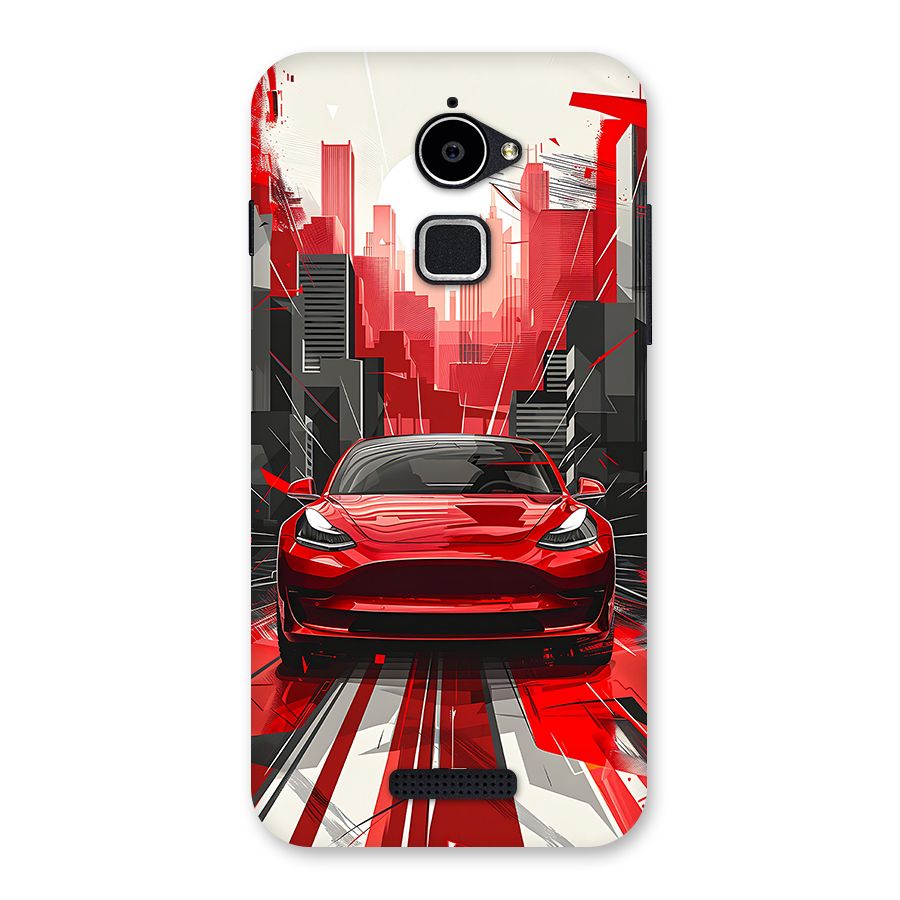 Red And Black Car Back Case for Coolpad Note 3 Lite