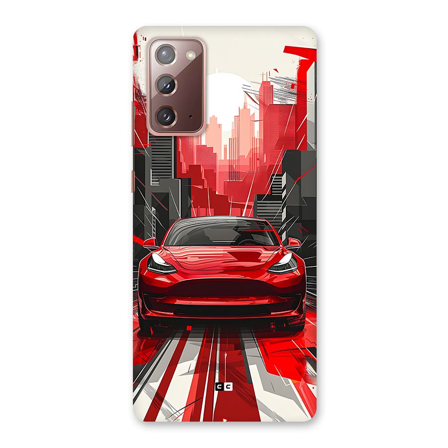 Red And Black Car Back Case for Galaxy Note 20