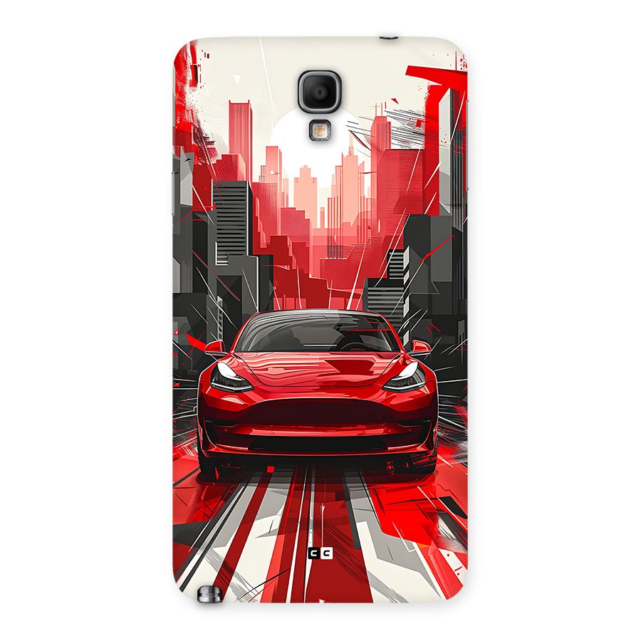 Red And Black Car Back Case for Galaxy Note 3 Neo
