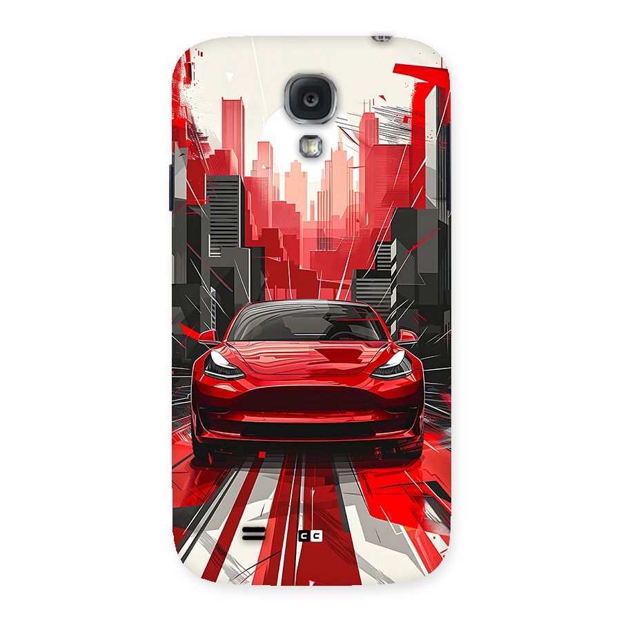 Red And Black Car Back Case for Galaxy S4