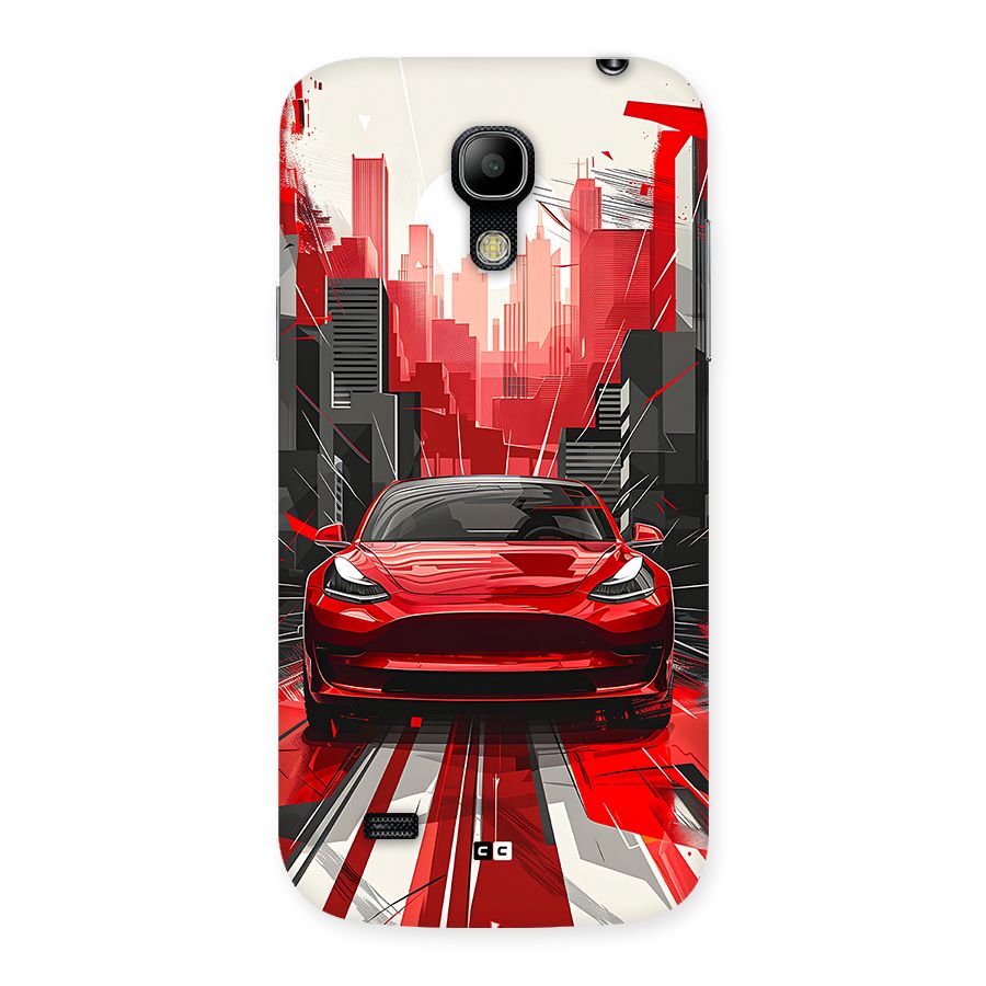 Red And Black Car Back Case for Galaxy S4 Mini