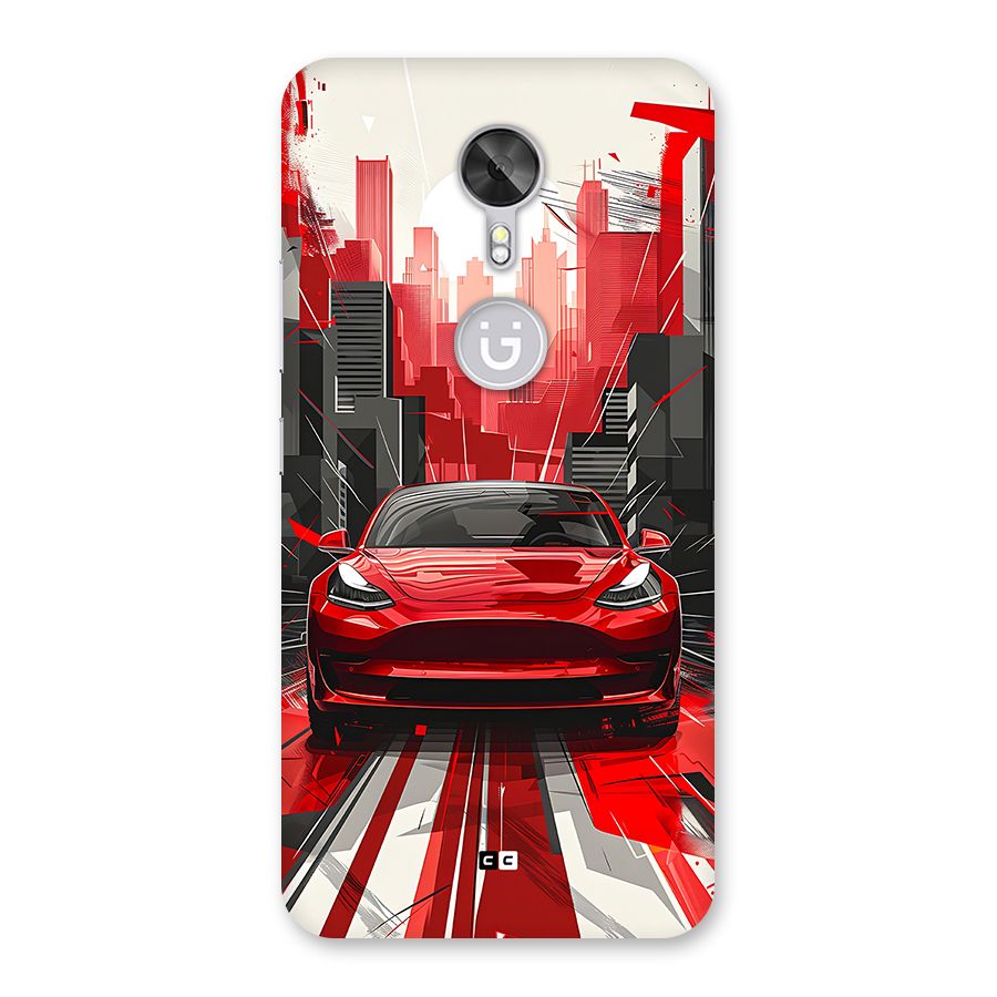Red And Black Car Back Case for Gionee A1