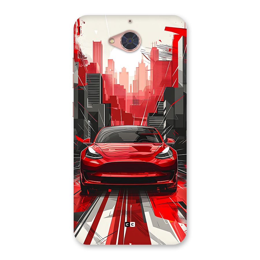 Red And Black Car Back Case for Gionee S6 Pro