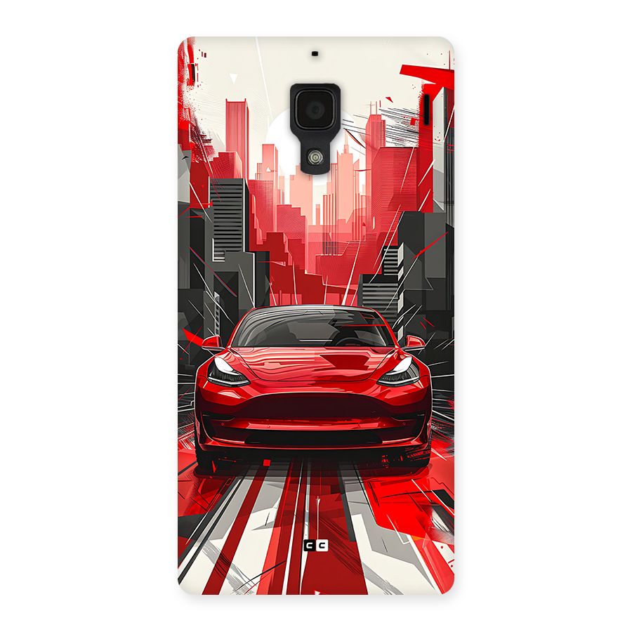 Red And Black Car Back Case for Redmi 1s