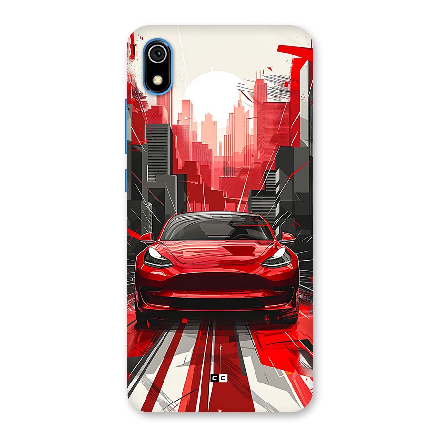 Red And Black Car Back Case for Redmi 7A