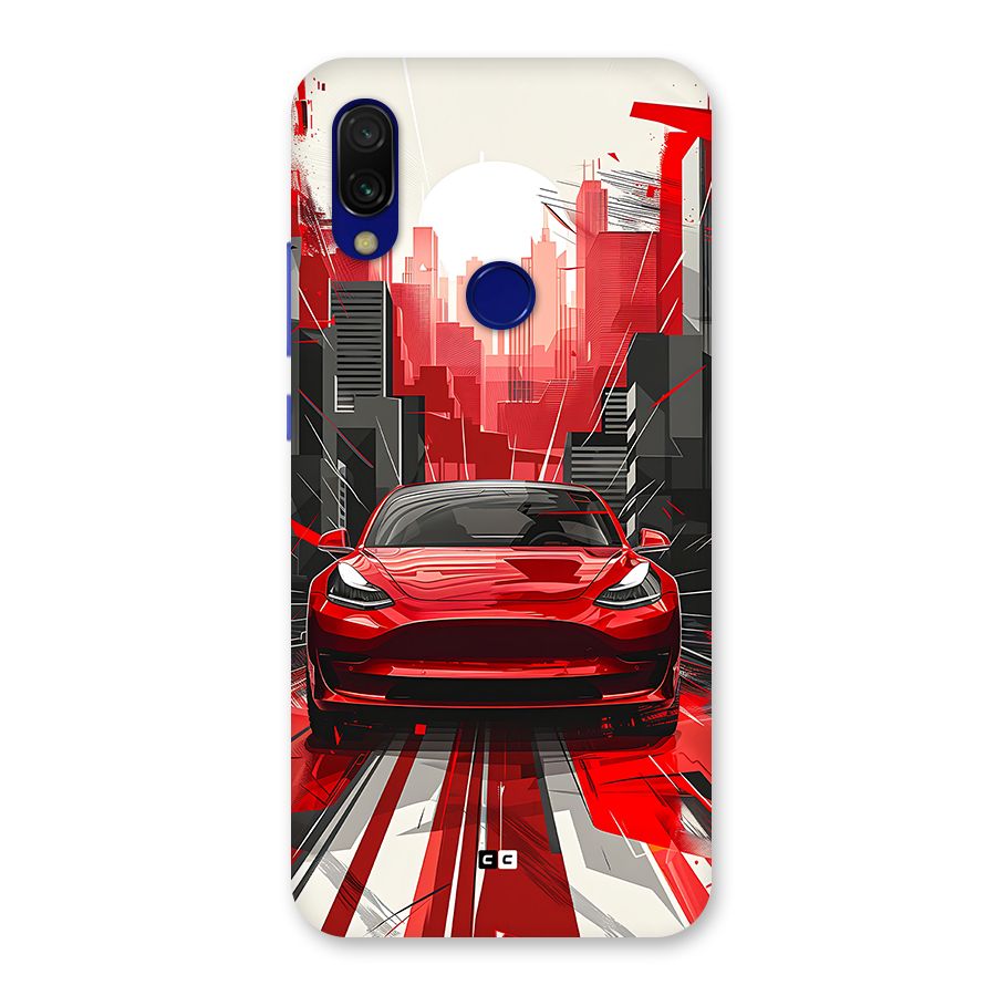 Red And Black Car Back Case for Redmi Y3