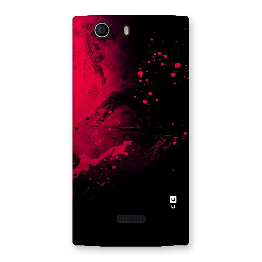 Red Black Splash Art Back Case for Canvas Nitro 2 E311