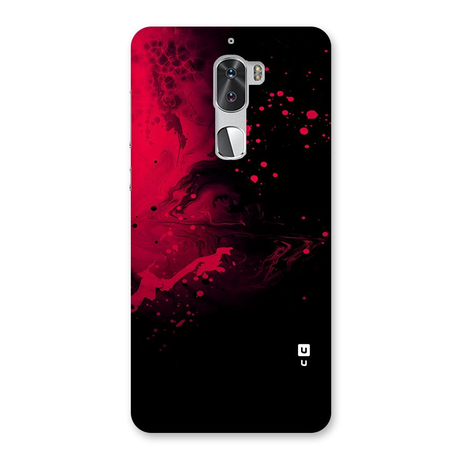 Red Black Splash Art Back Case for Coolpad Cool 1