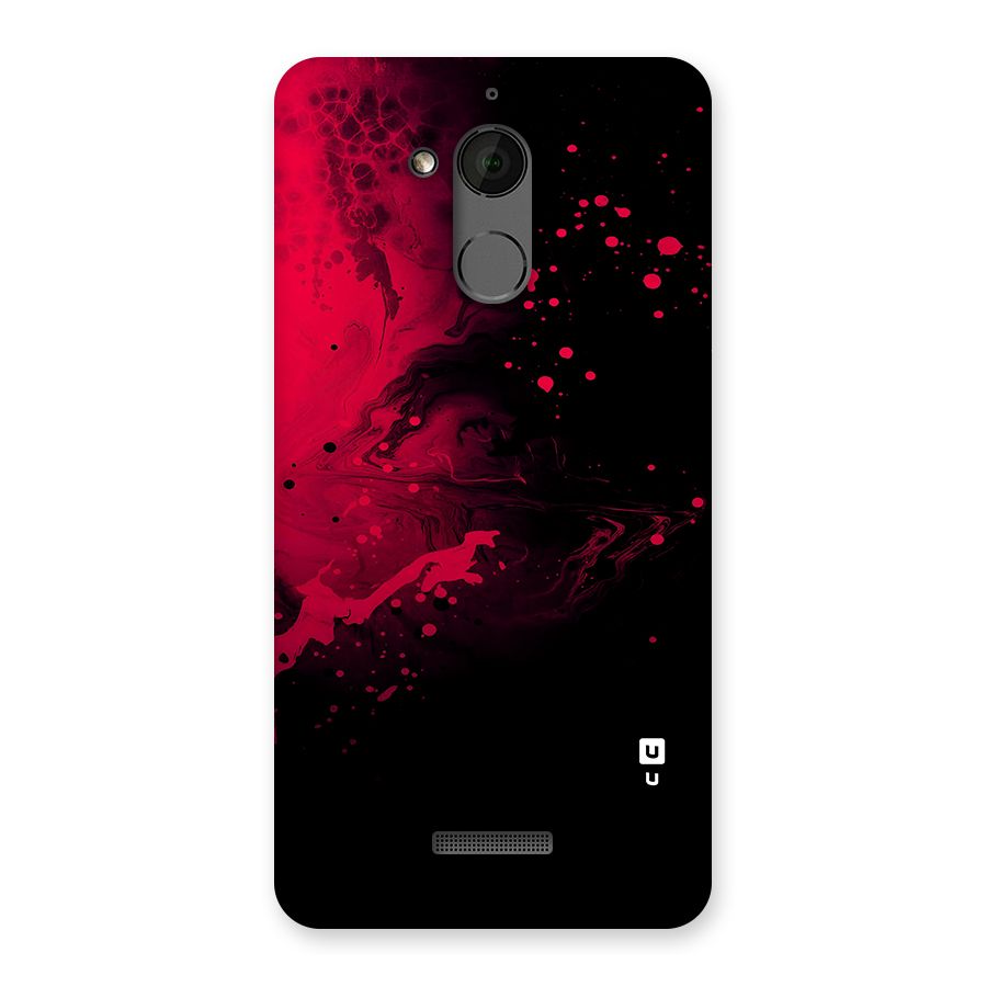 Red Black Splash Art Back Case for Coolpad Note 5