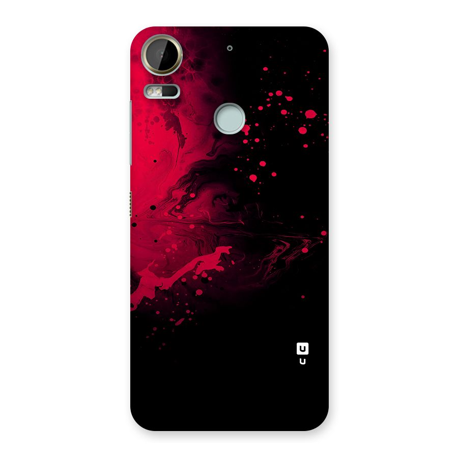 Red Black Splash Art Back Case for Desire 10 Pro