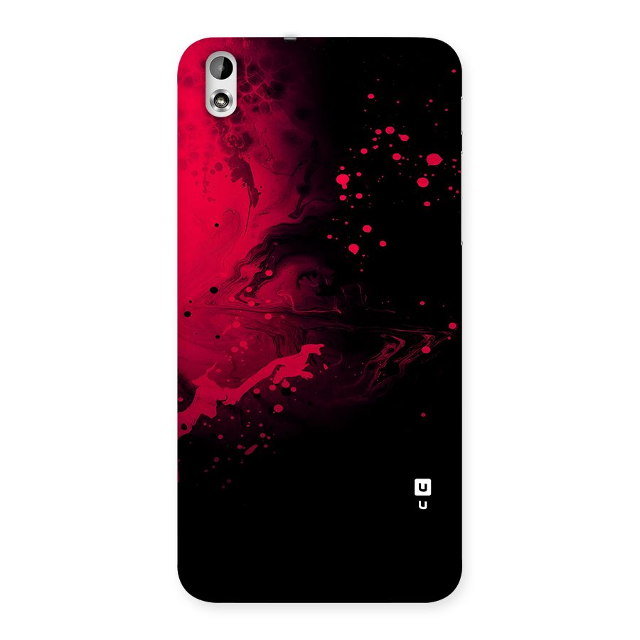 Red Black Splash Art Back Case for Desire 816g