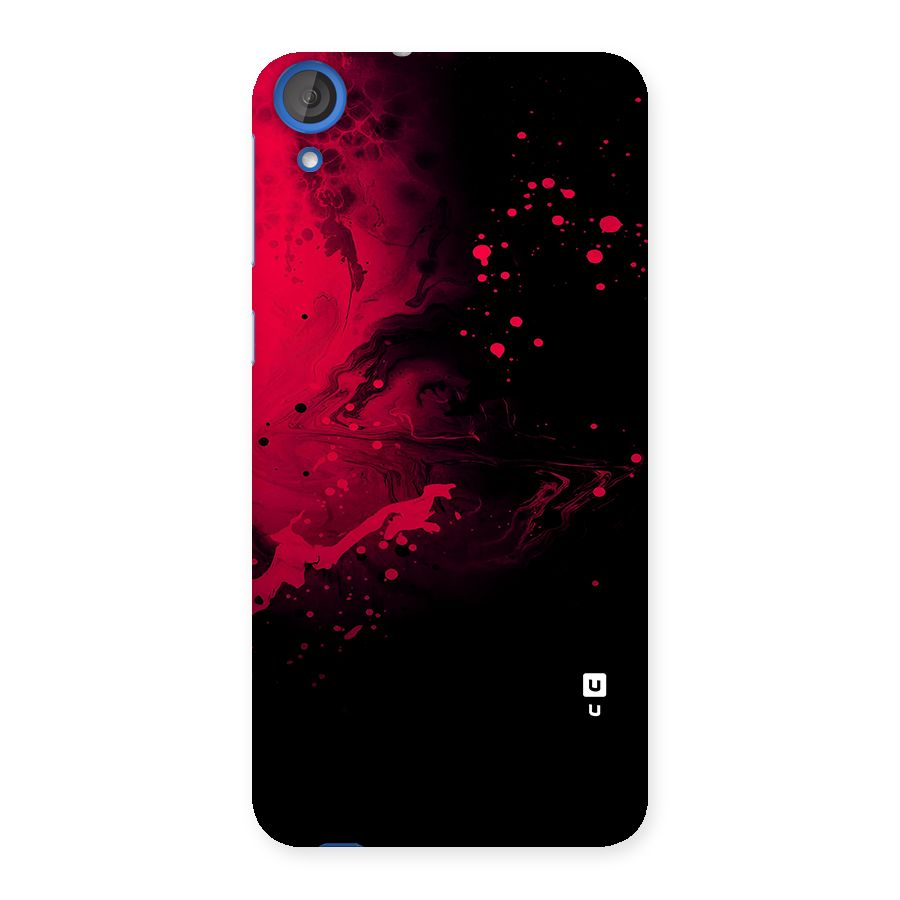 Red Black Splash Art Back Case for Desire 820