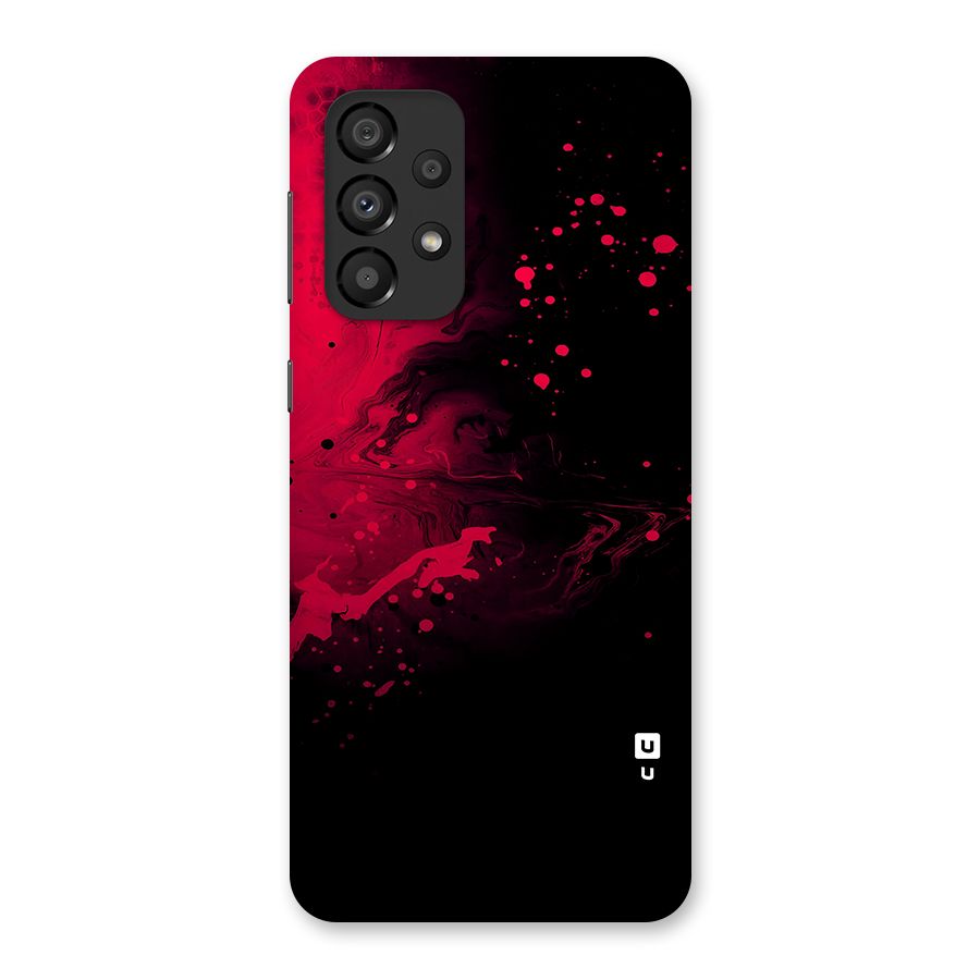 Red Black Splash Art Back Case for Galaxy A33 5G
