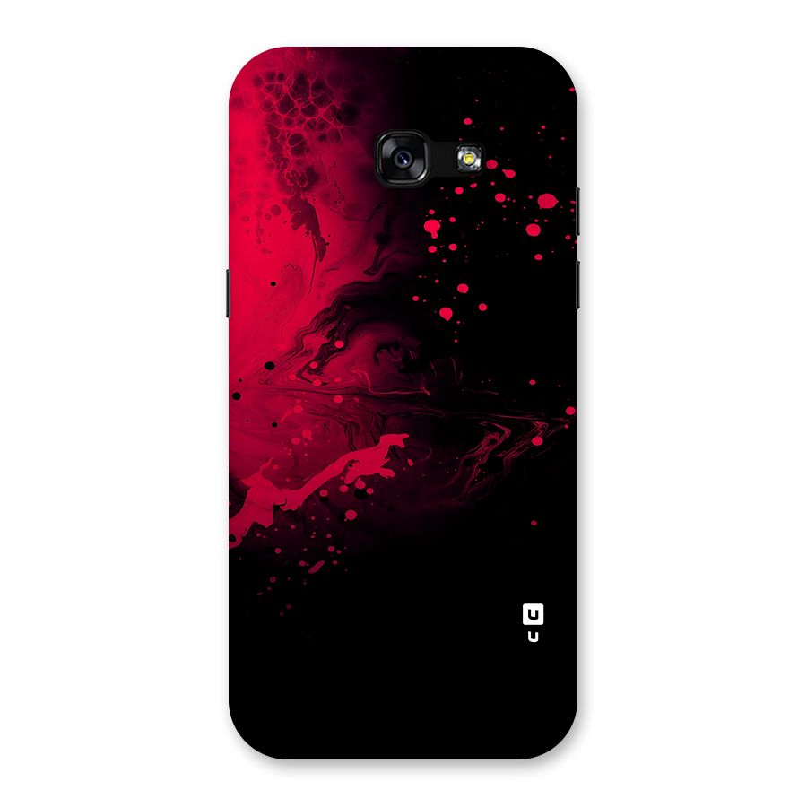 Red Black Splash Art Back Case for Galaxy A5 2017