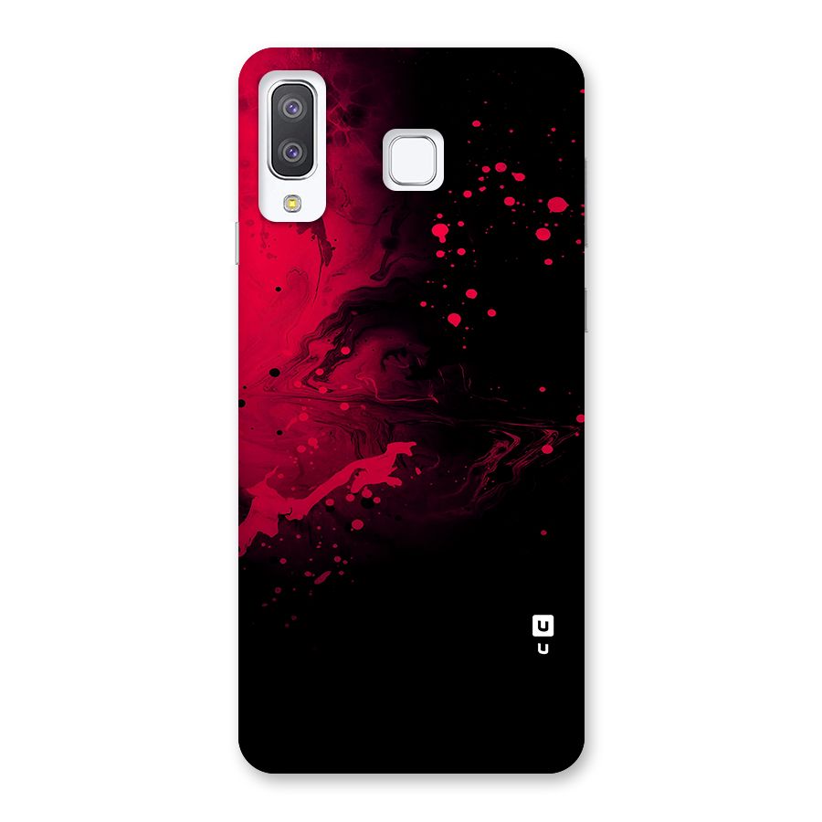 Red Black Splash Art Back Case for Galaxy A8 Star