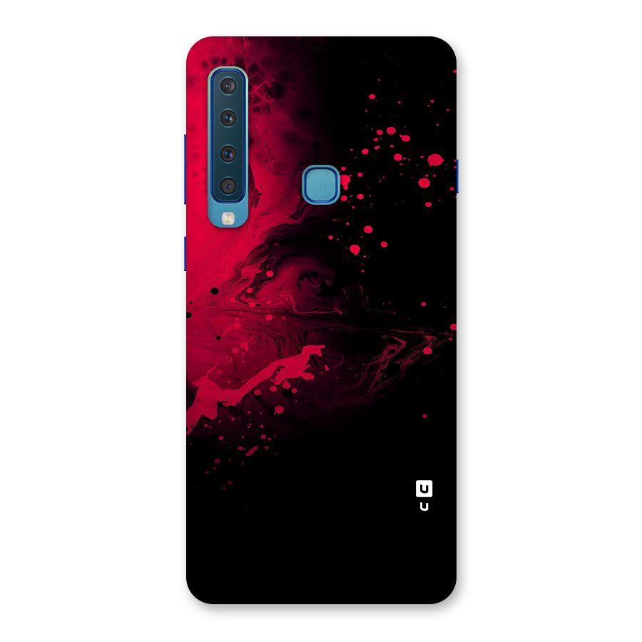 Red Black Splash Art Back Case for Galaxy A9 (2018)