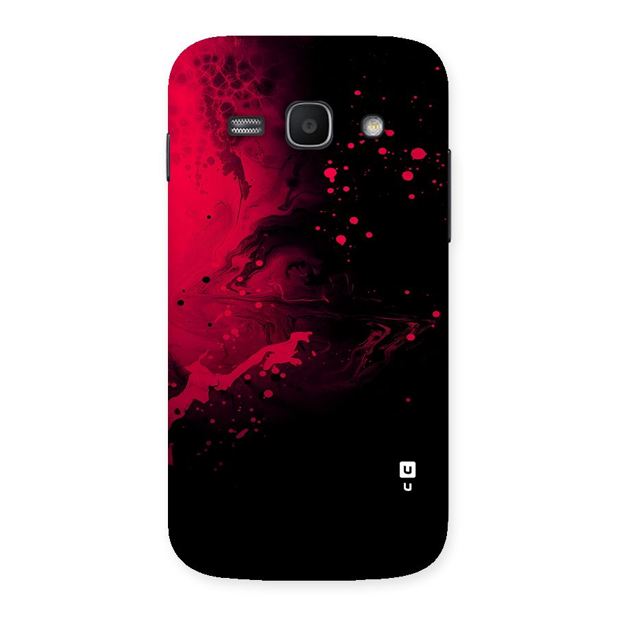 Red Black Splash Art Back Case for Galaxy Ace3