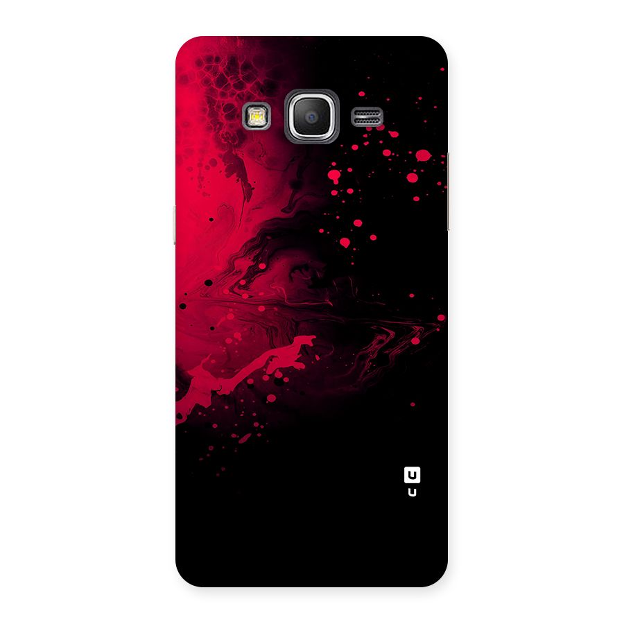 Red Black Splash Art Back Case for Galaxy Grand Prime