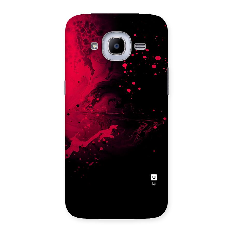 Red Black Splash Art Back Case for Galaxy J2 Pro