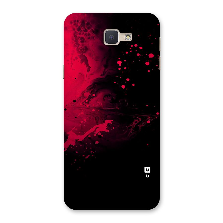 Red Black Splash Art Back Case for Galaxy J5 Prime