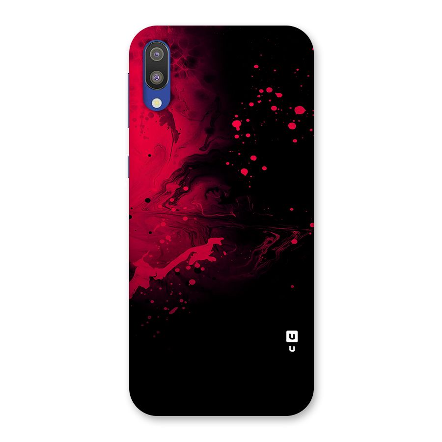 Red Black Splash Art Back Case for Galaxy M10