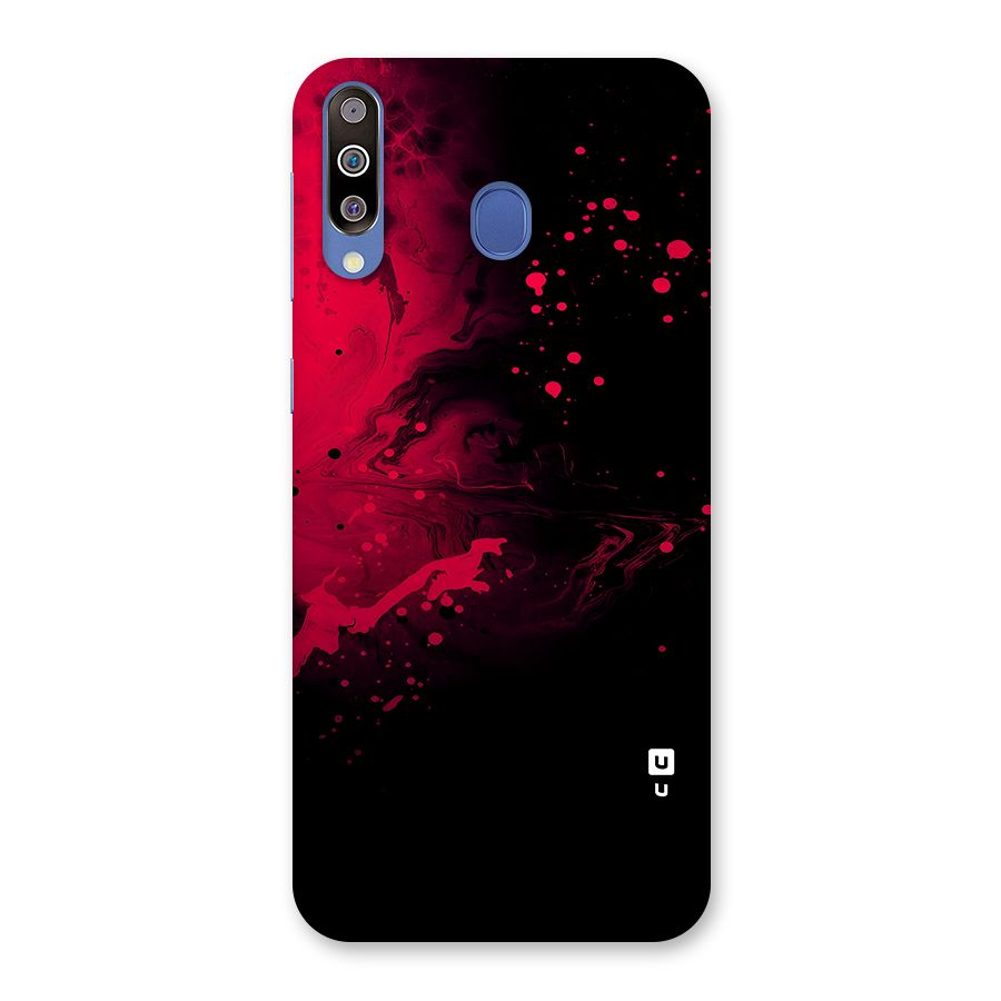 Red Black Splash Art Back Case for Galaxy M30