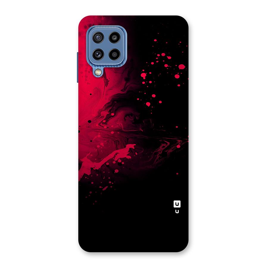 Red Black Splash Art Back Case for Galaxy M32