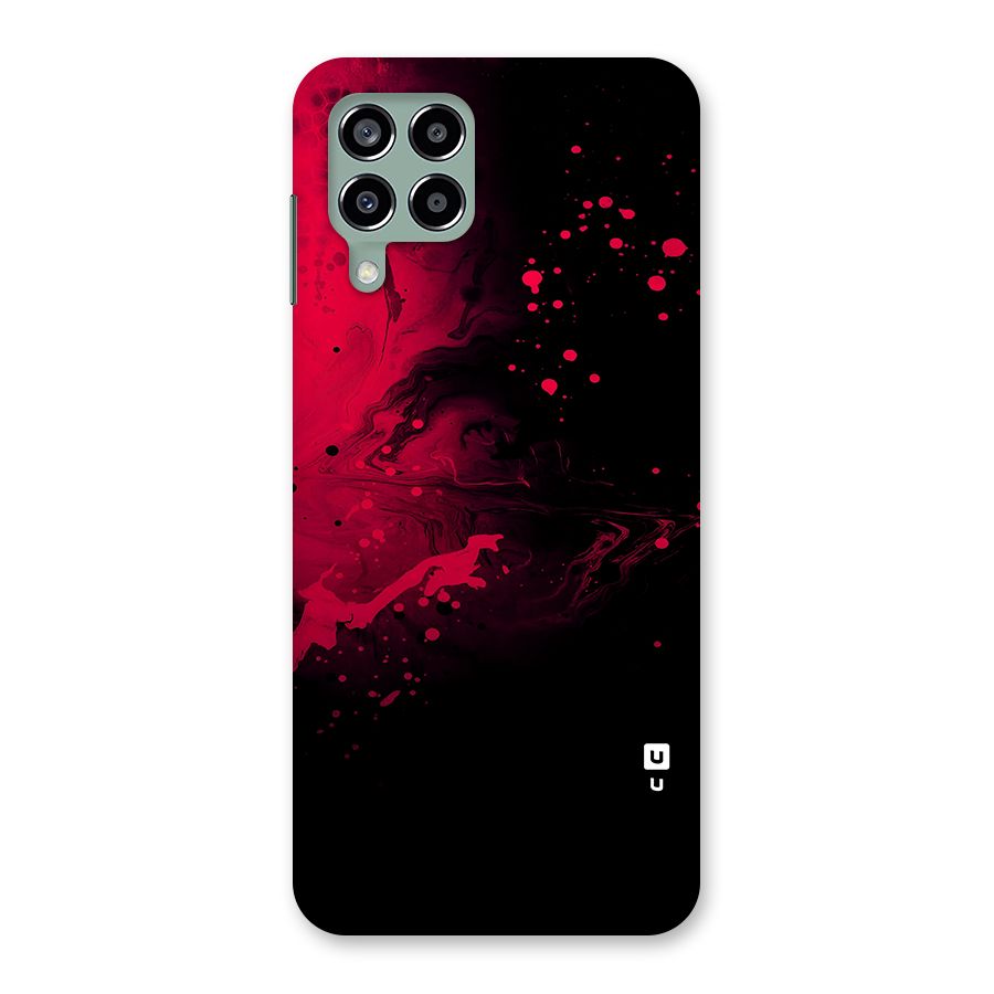 Red Black Splash Art Back Case for Galaxy M33