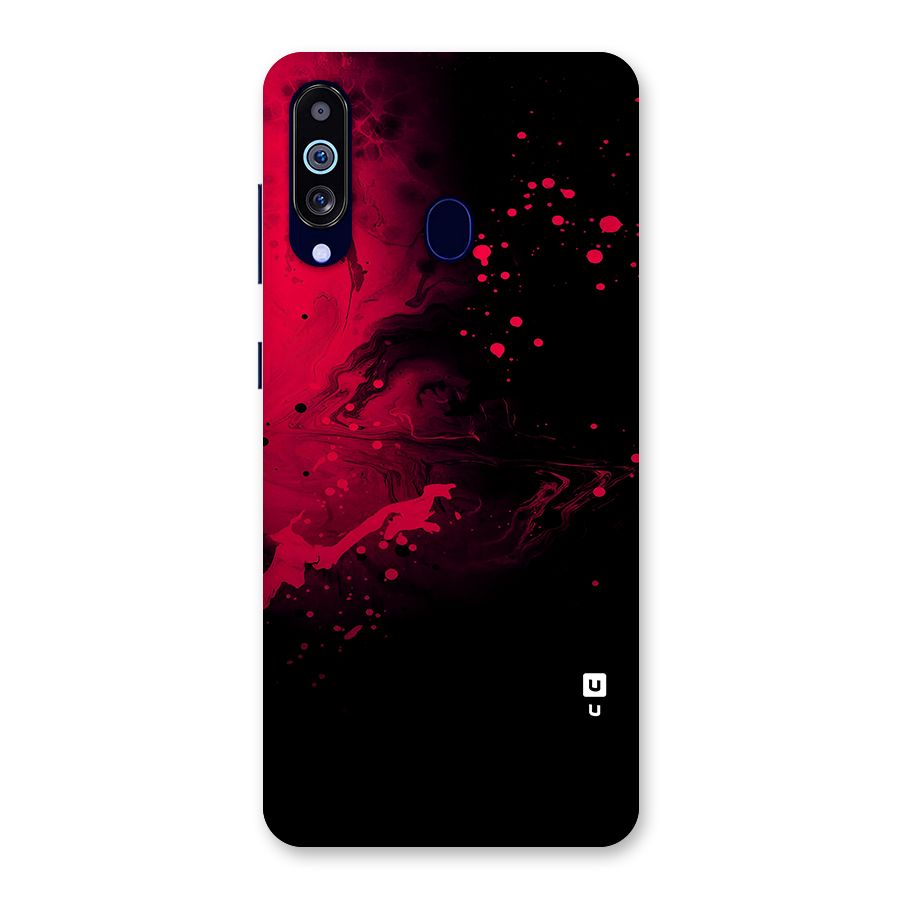 Red Black Splash Art Back Case for Galaxy M40