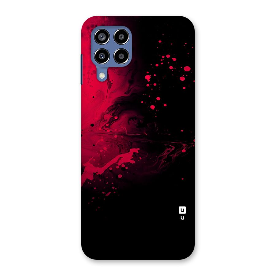 Red Black Splash Art Back Case for Galaxy M53 5G