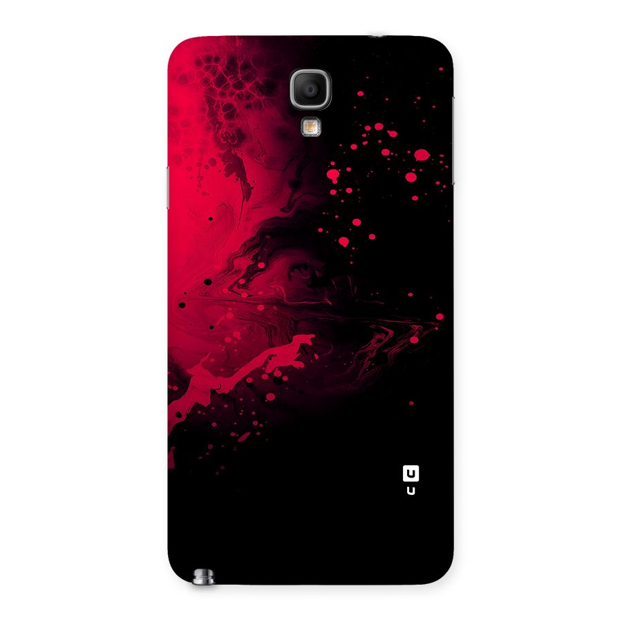 Red Black Splash Art Back Case for Galaxy Note 3 Neo