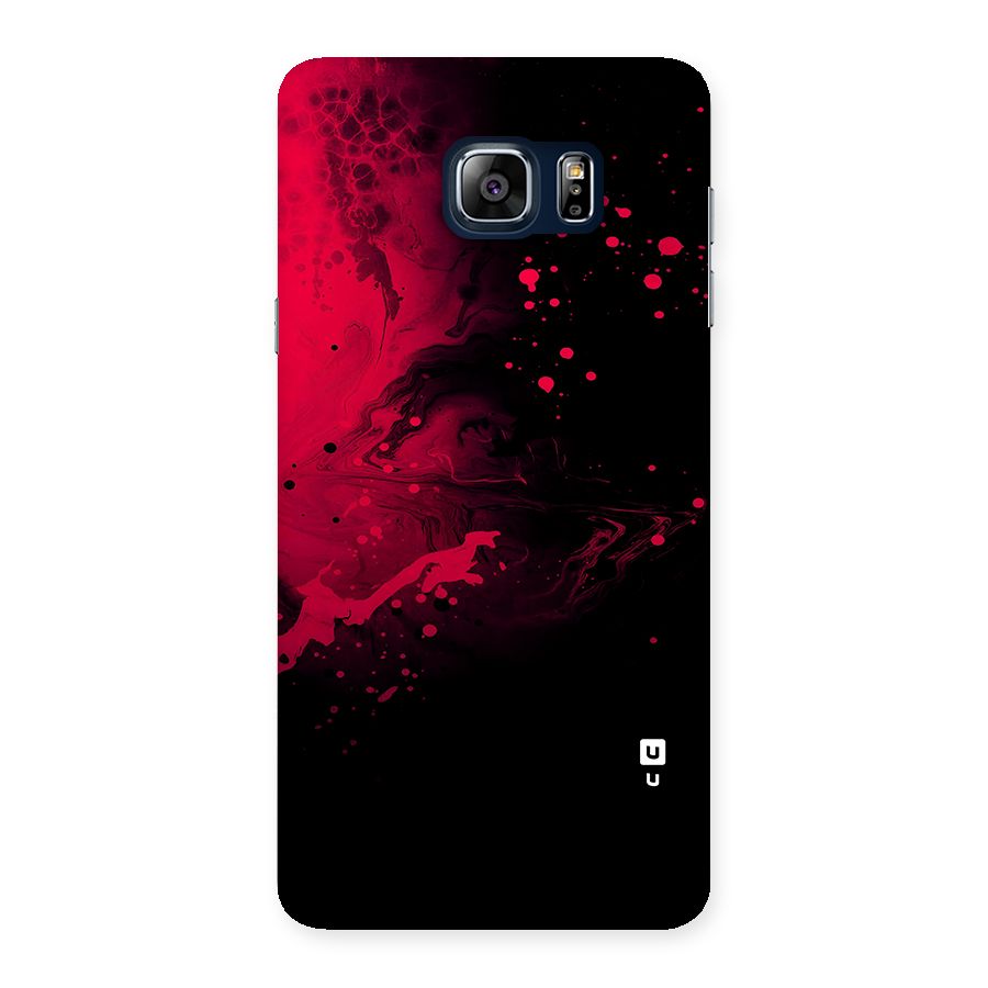 Red Black Splash Art Back Case for Galaxy Note 5