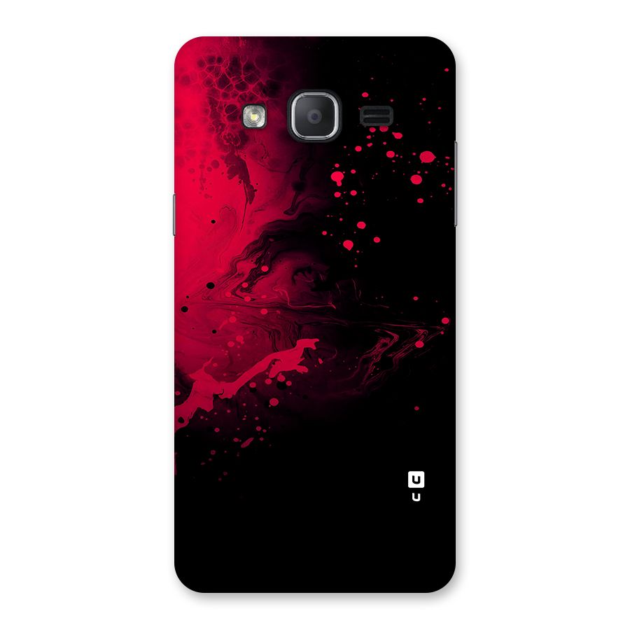 Red Black Splash Art Back Case for Galaxy On7 2015