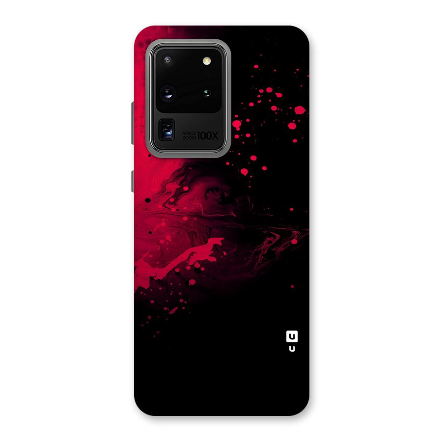 Red Black Splash Art Back Case for Galaxy S20 Ultra