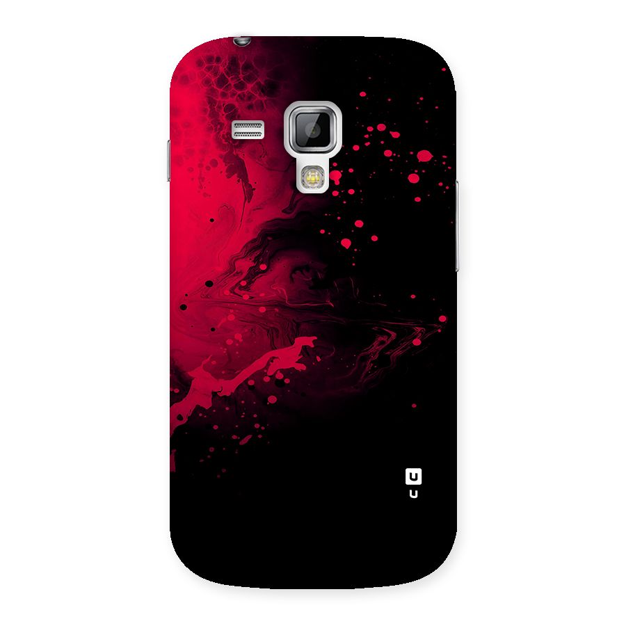Red Black Splash Art Back Case for Galaxy S Duos