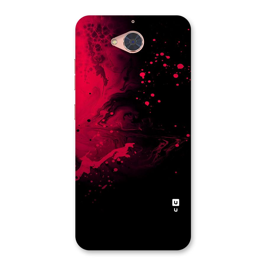 Red Black Splash Art Back Case for Gionee S6 Pro