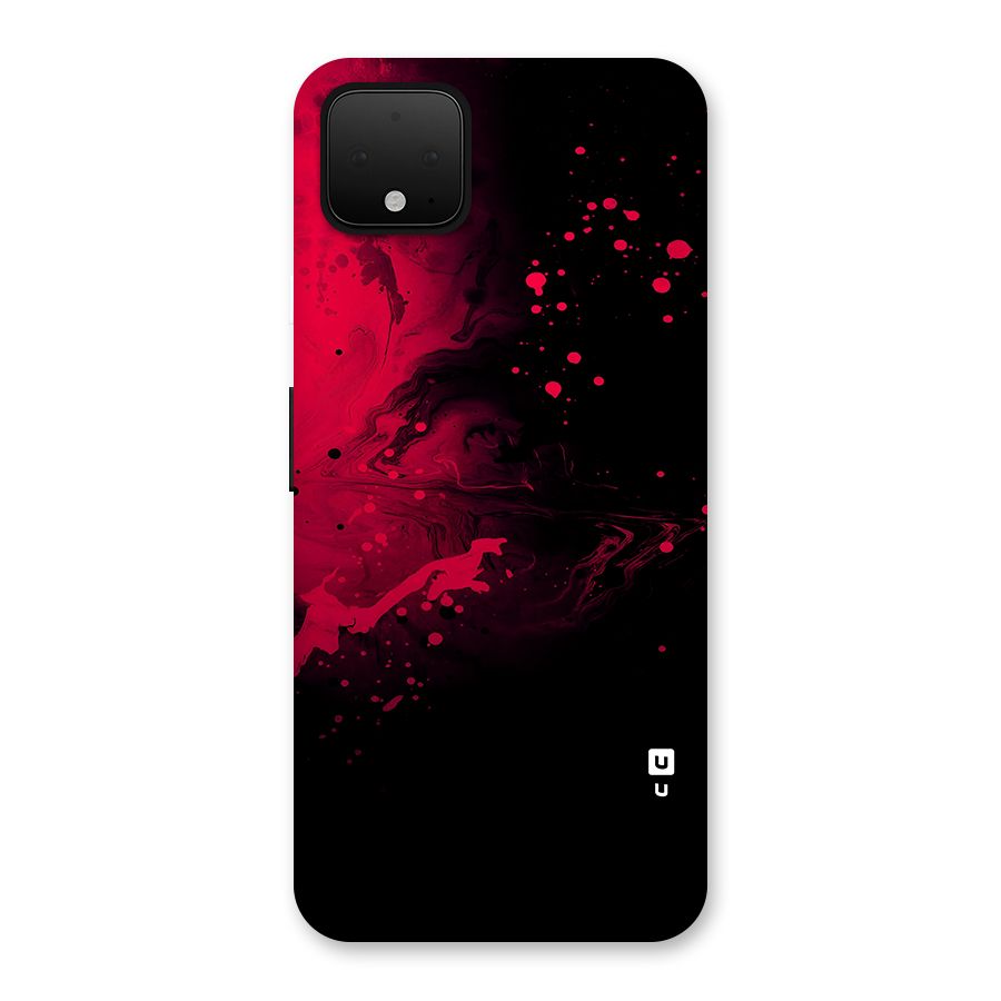 Red Black Splash Art Back Case for Google Pixel 4 XL