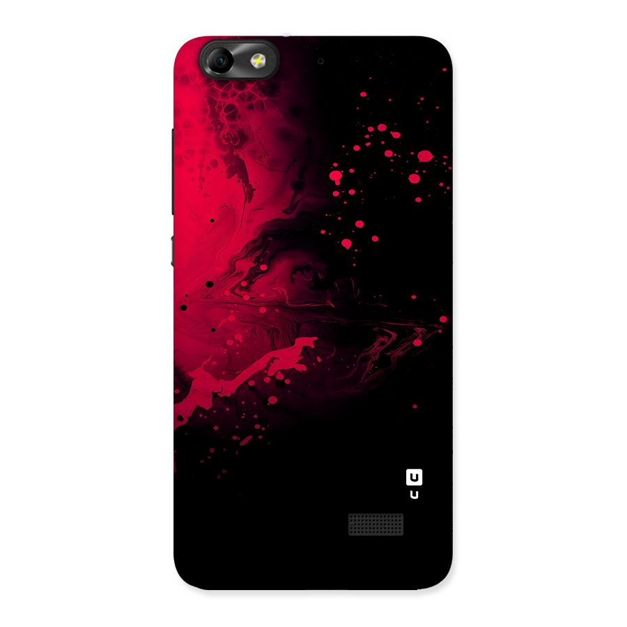 Red Black Splash Art Back Case for Honor 4C