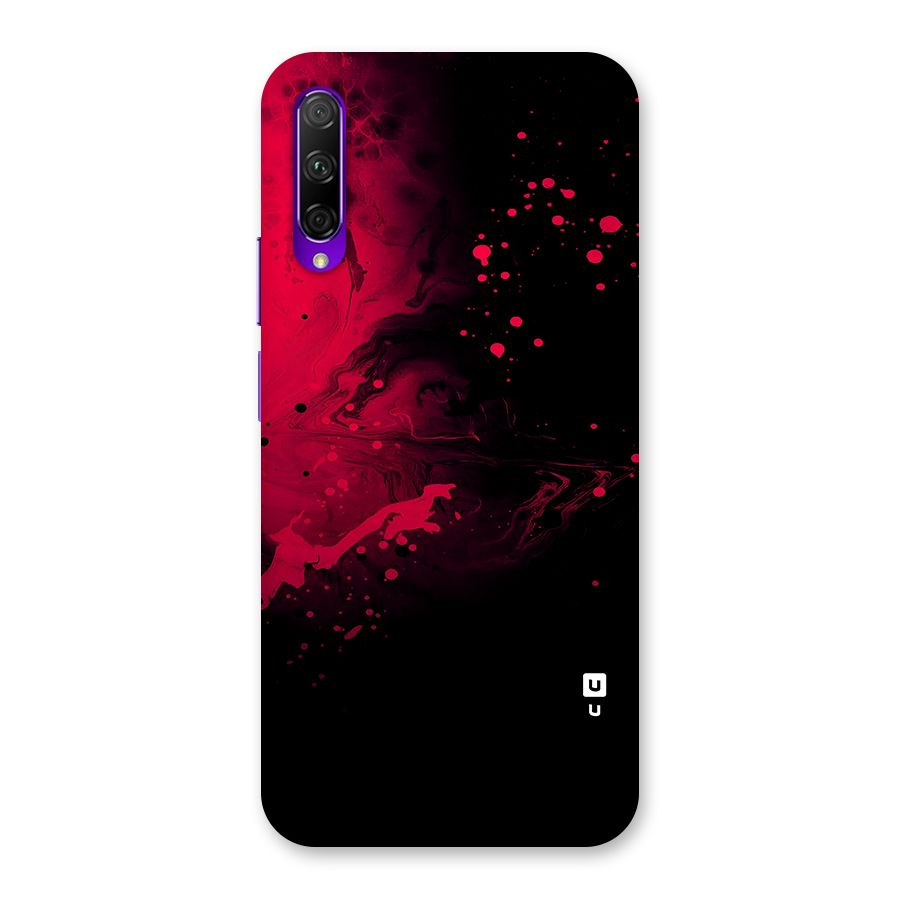 Red Black Splash Art Back Case for Honor 9X Pro