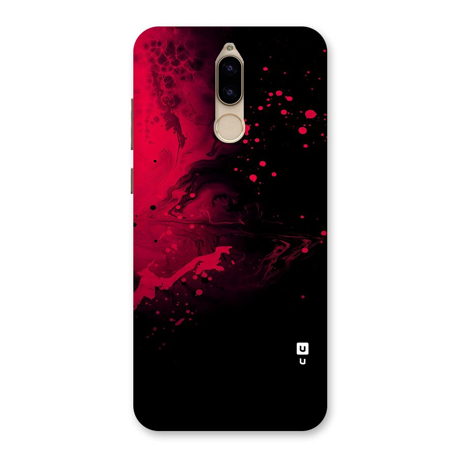 Red Black Splash Art Back Case for Honor 9i